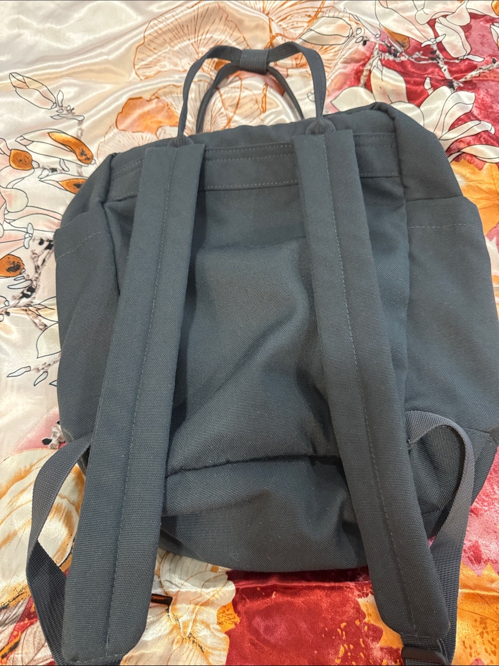 Gray Canvas mini Backpack - Picture 2 of 5